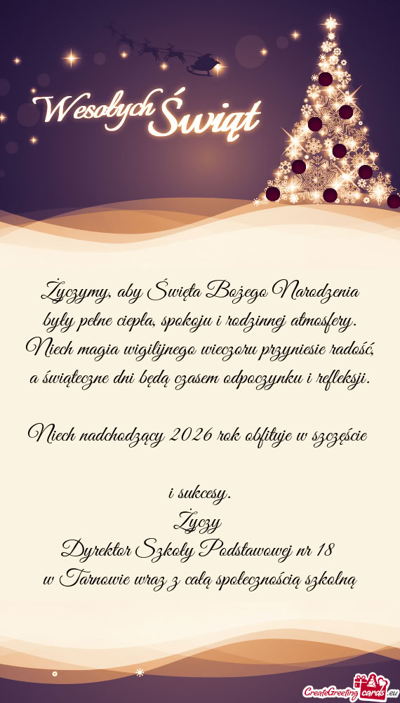 Niech nadchodzący 2026 rok obfituje w szczęście