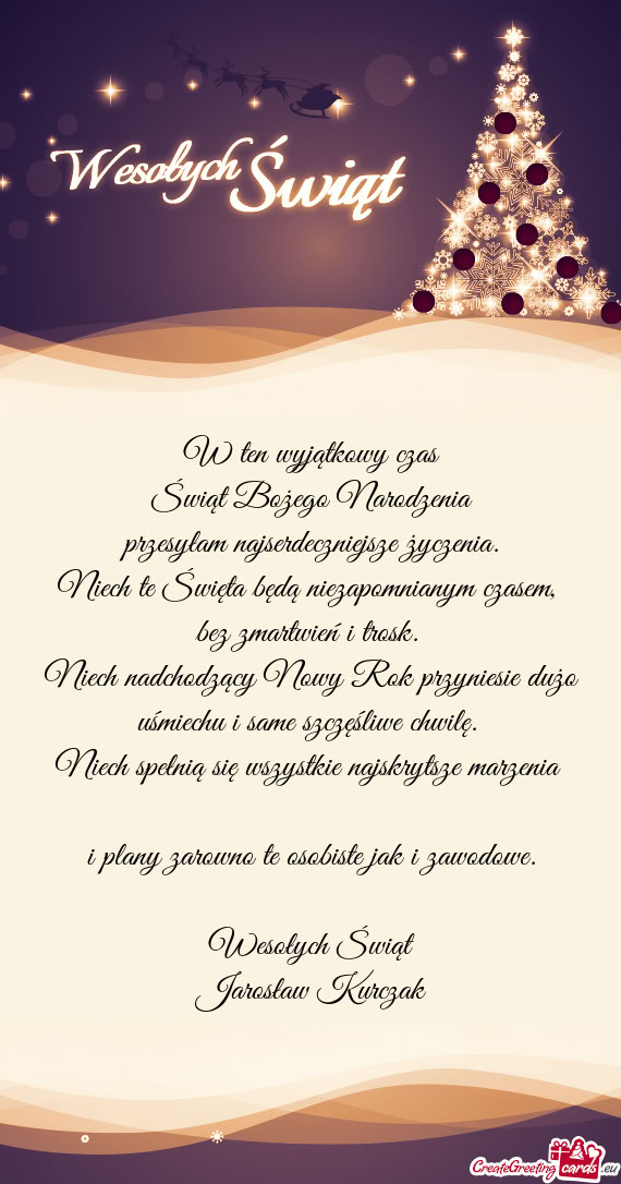 Niech nadchodzący Nowy Rok przyniesie dużo uśmiechu i same szczęśliwe chwilę