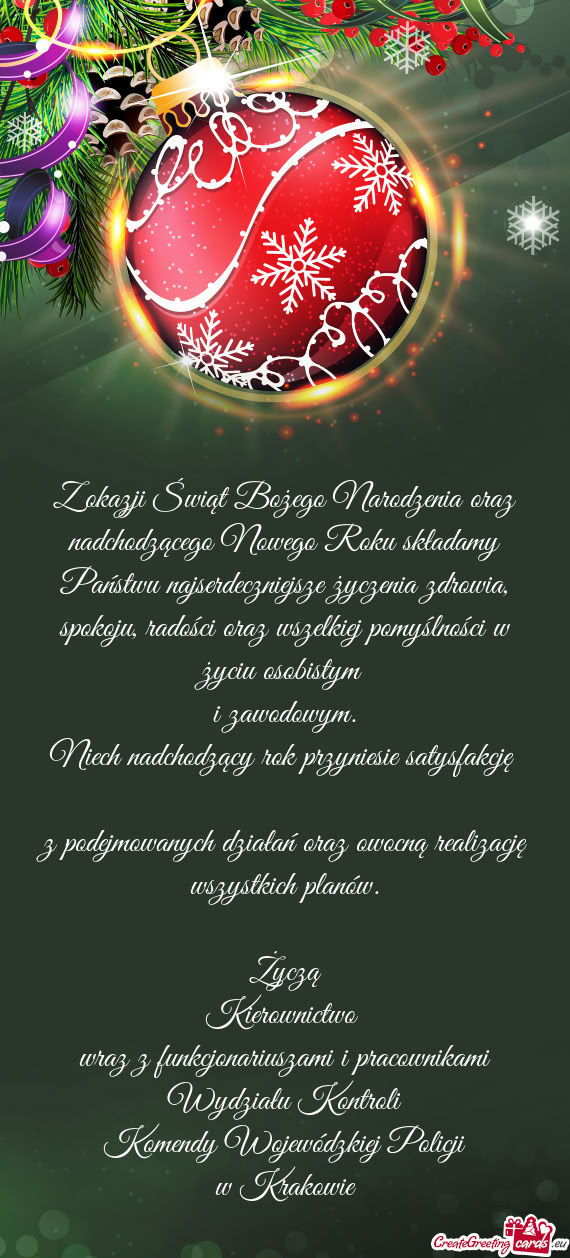 Niech nadchodzący rok przyniesie satysfakcję