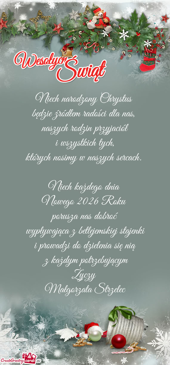 Niech narodzony Chrystus