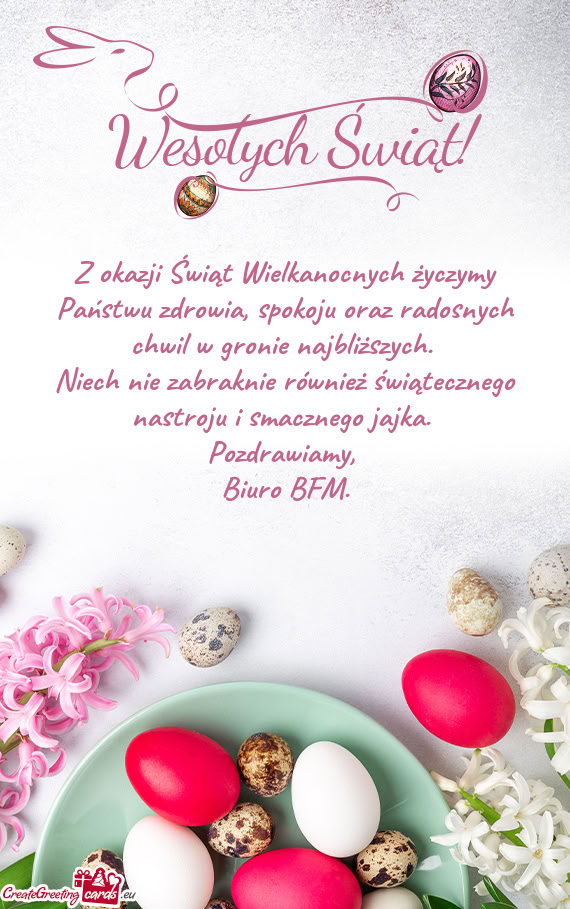 Niech nie zabraknie również świątecznego nastroju i smacznego jajka