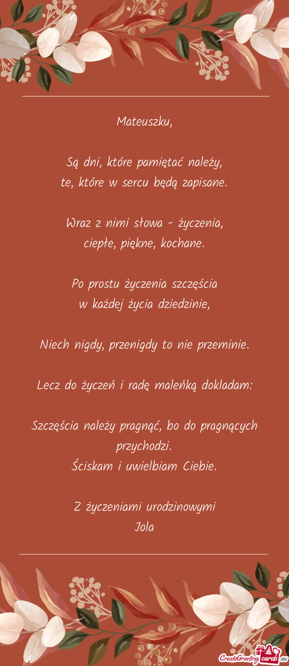 Niech nigdy, przenigdy to nie przeminie