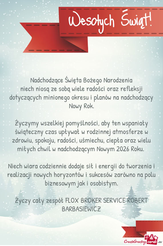 Niech niosą ze sobą wiele radości oraz refleksji