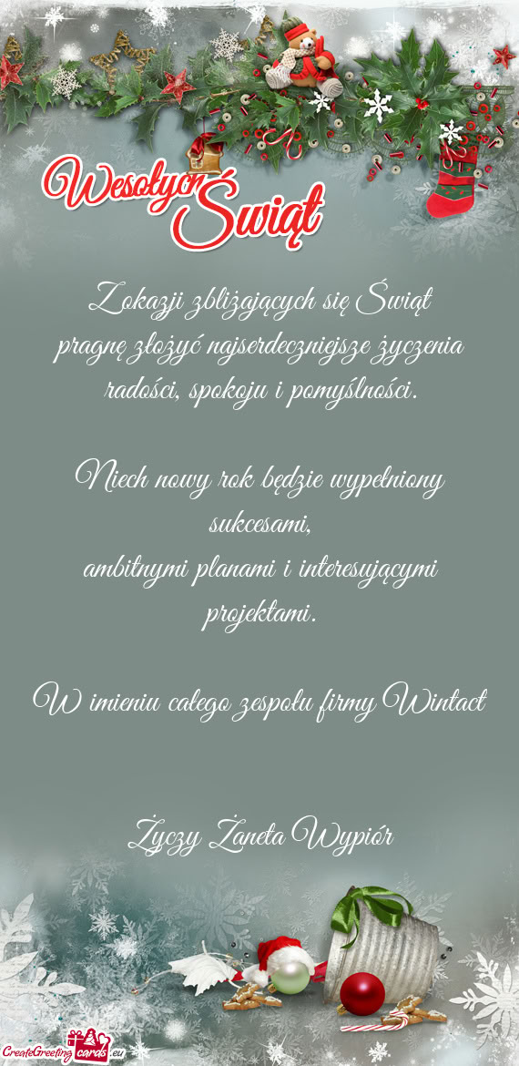 Niech nowy rok będzie wypełniony sukcesami