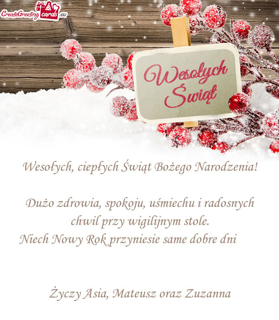 Niech Nowy Rok przyniesie same dobre dni ✨🎄