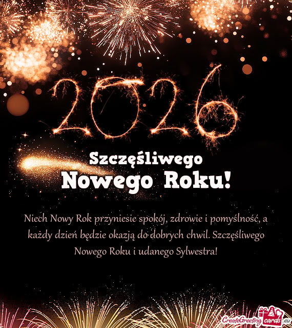 Niech Nowy Rok przyniesie spokój