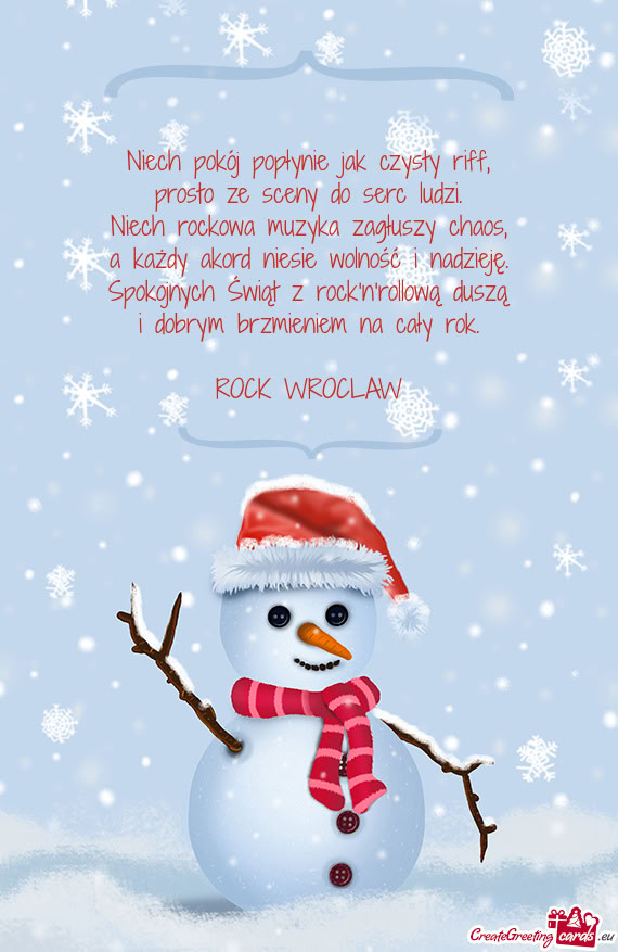 Niech pokój popłynie jak czysty riff