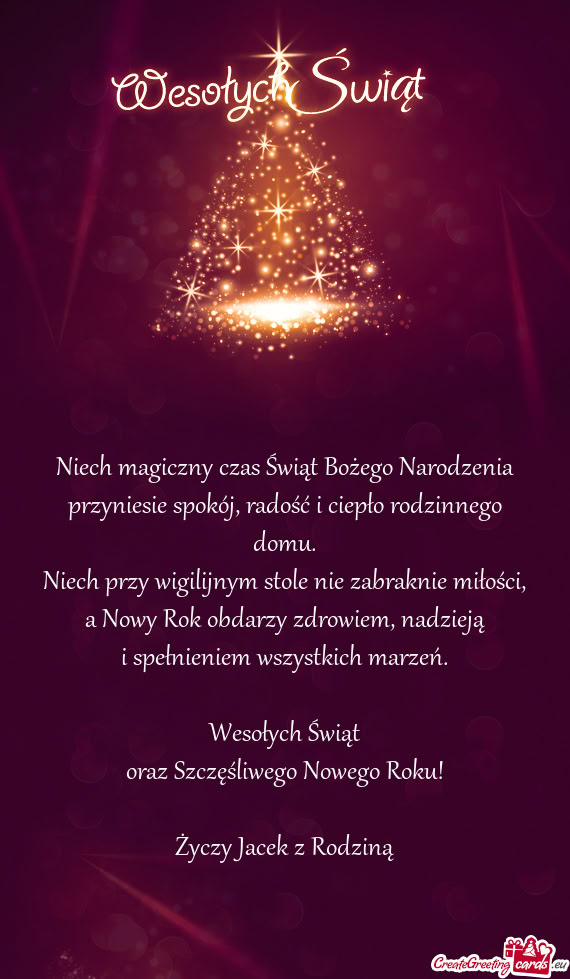 Niech przy wigilijnym stole nie zabraknie miłości