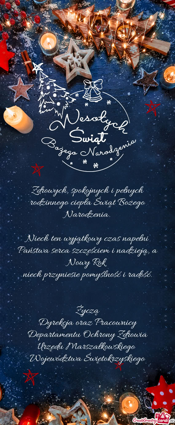 Niech przyniesie pomyślność i radość