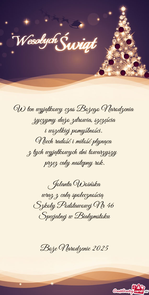 Niech radość i miłość płynąca