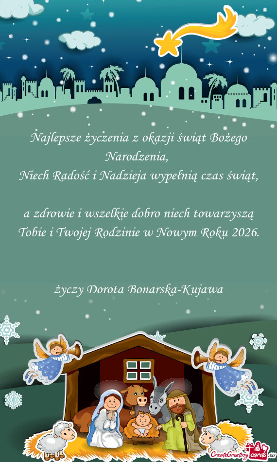 Niech Radość i Nadzieja wypełnią czas świąt