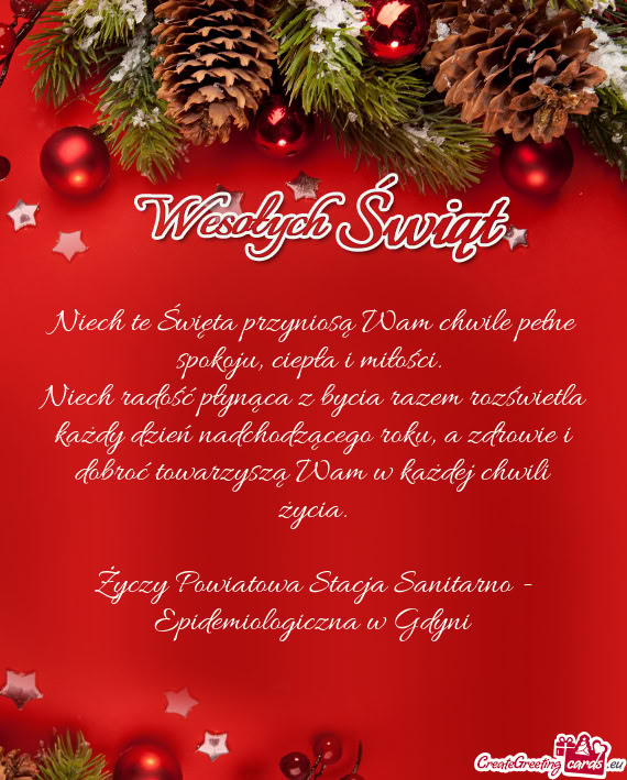 Niech radość płynąca z bycia razem rozświetla każdy dzień nadchodzącego roku, a zdrowie i do