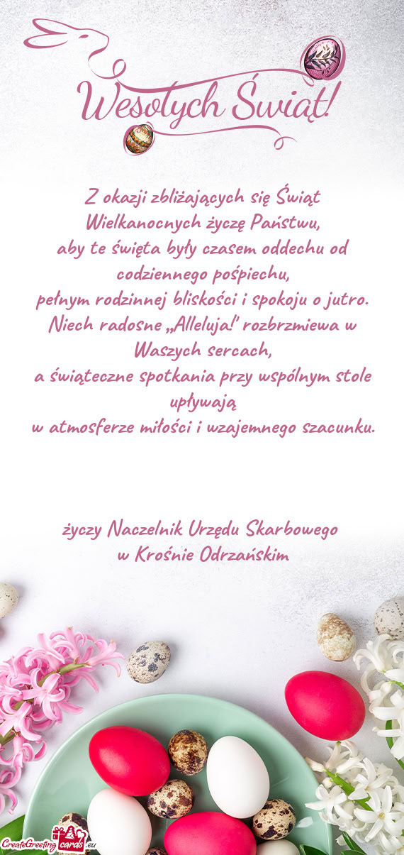 Niech radosne „Alleluja!” rozbrzmiewa w Waszych sercach