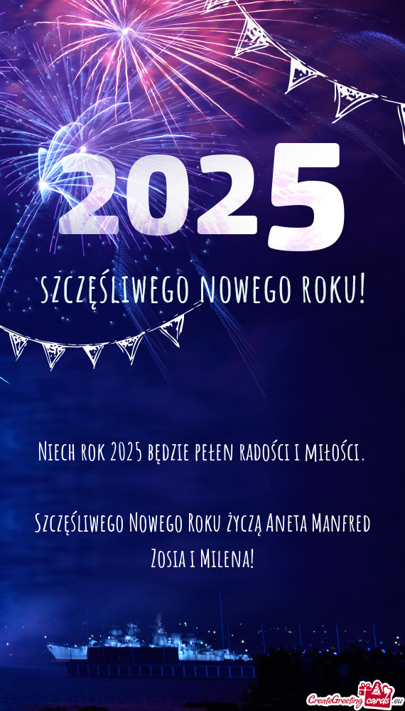 Niech rok 2025 będzie pełen radości i miłości