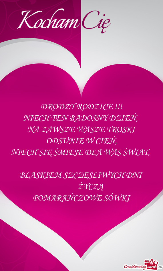 NIECH SIĘ ŚMIEJE DLA WAS ŚWIAT