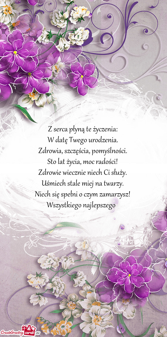 Niech się spełni o czym zamarzysz! Wszystkiego najlepszego 😚