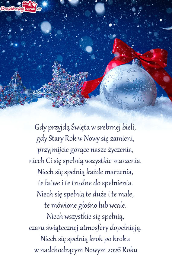 Niech się spełnią krok po kroku w nadchodzącym Nowym 2026 Roku