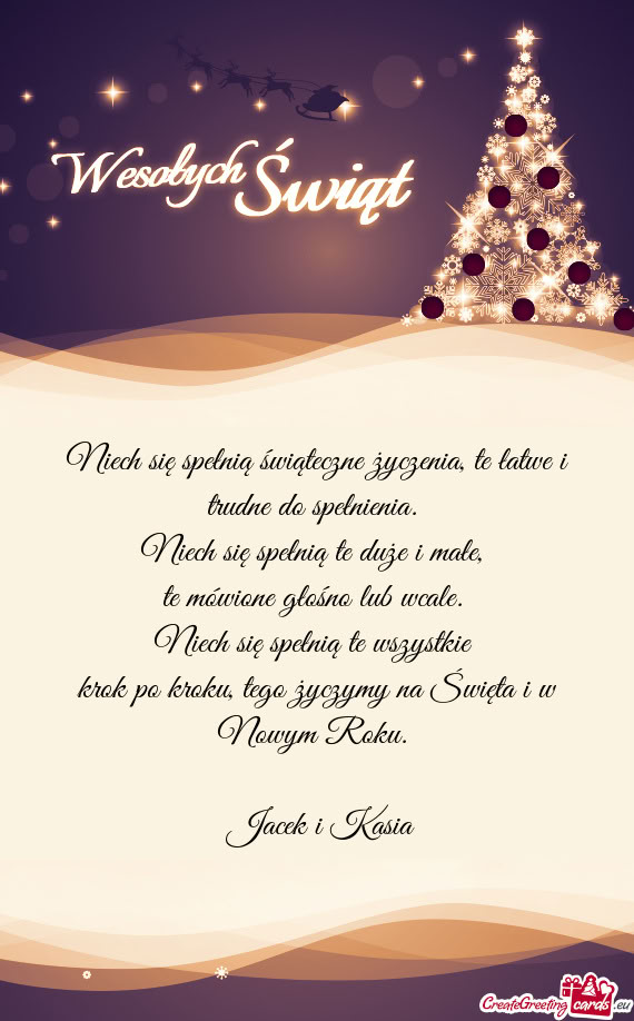Niech się spełnią świąteczne życzenia, te łatwe i trudne do