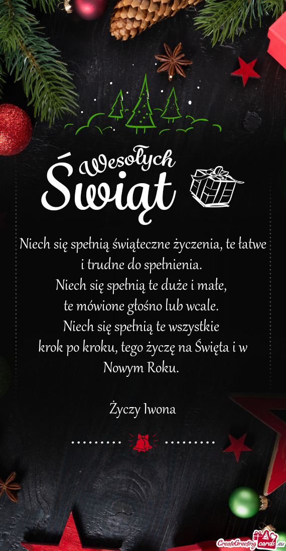 Niech się spełnią świąteczne życzenia, te łatwe i trudne do