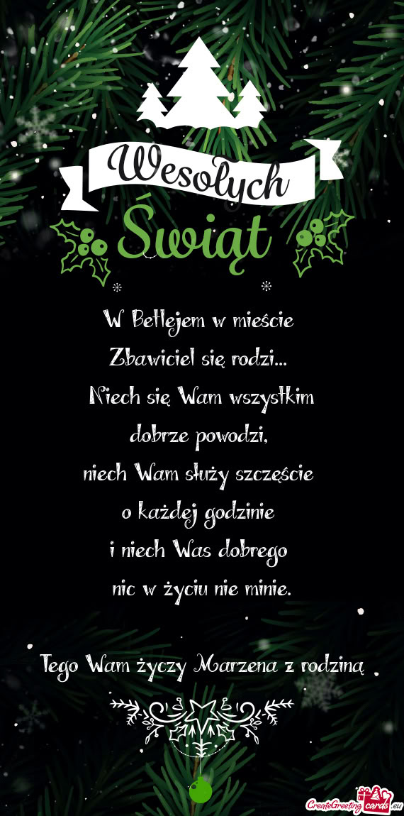 Niech się Wam wszystkim