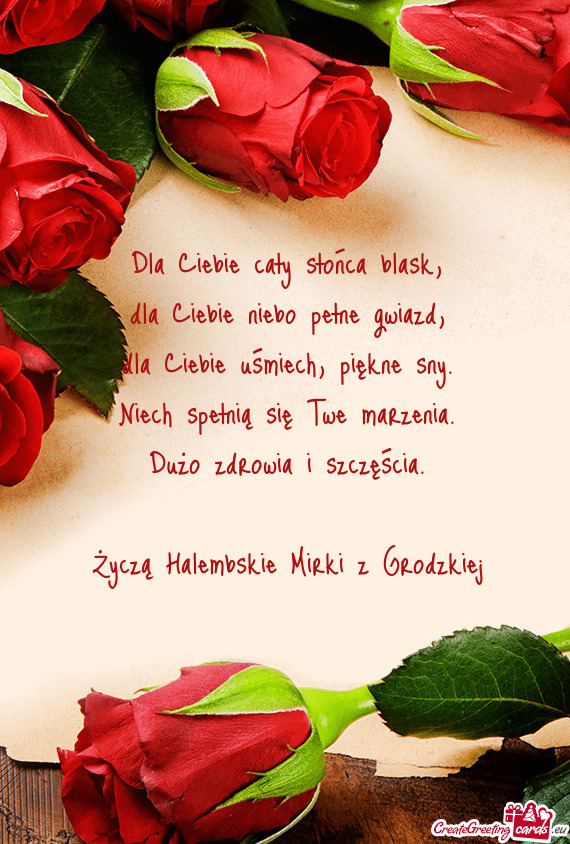 Niech spełnią się Twe marzenia