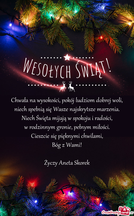 Niech spełnią się Wasze najskrytsze marzenia