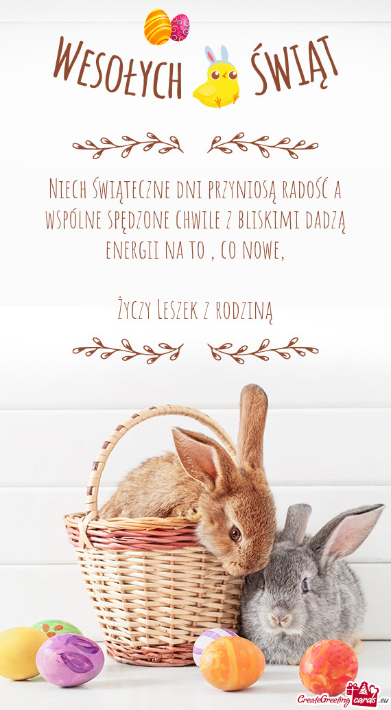 Niech świąteczne dni przyniosą radość a wspólne spędzone chwile z bliskimi dadzą energii na