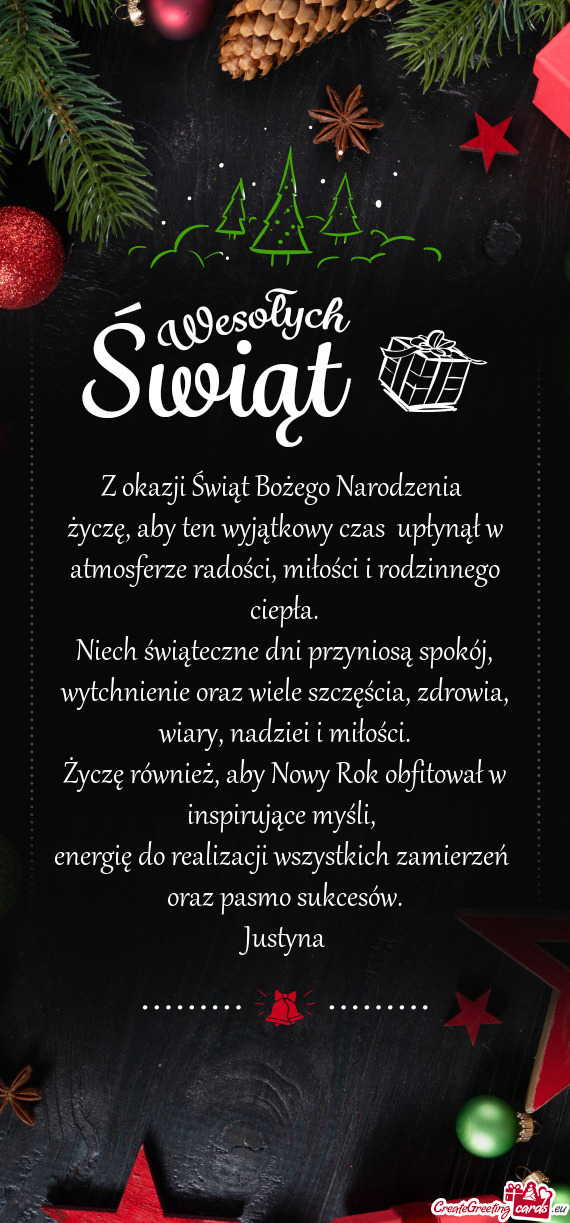 Niech świąteczne dni przyniosą spokój