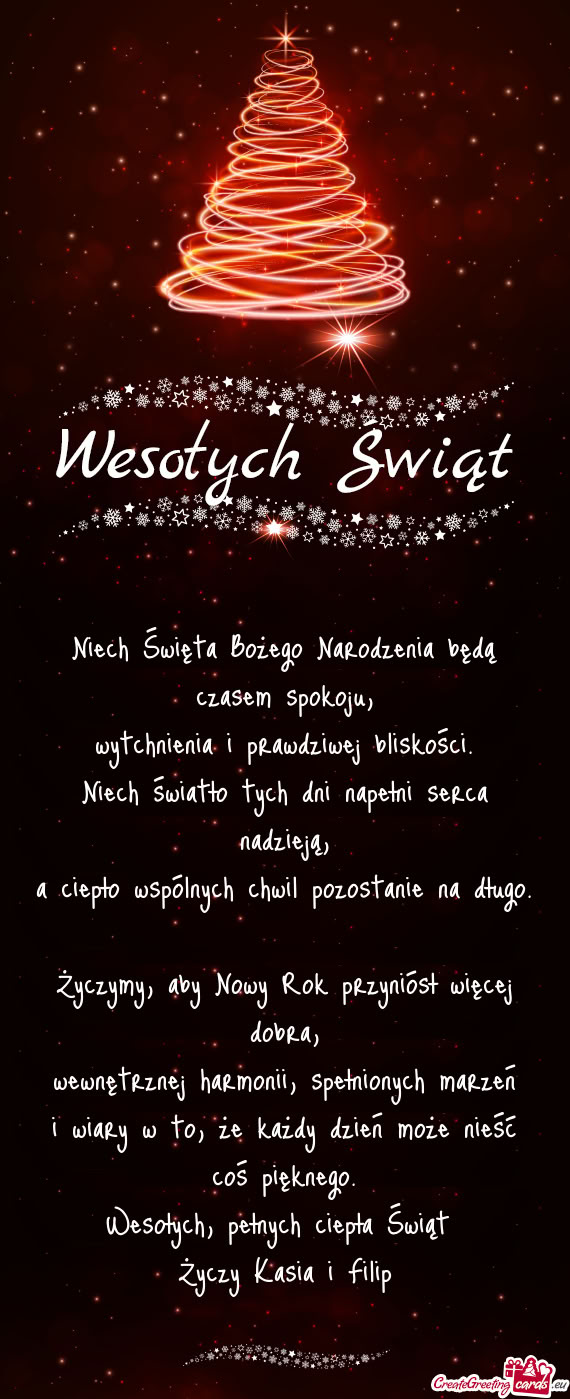 Niech światło tych dni napełni serca nadzieją