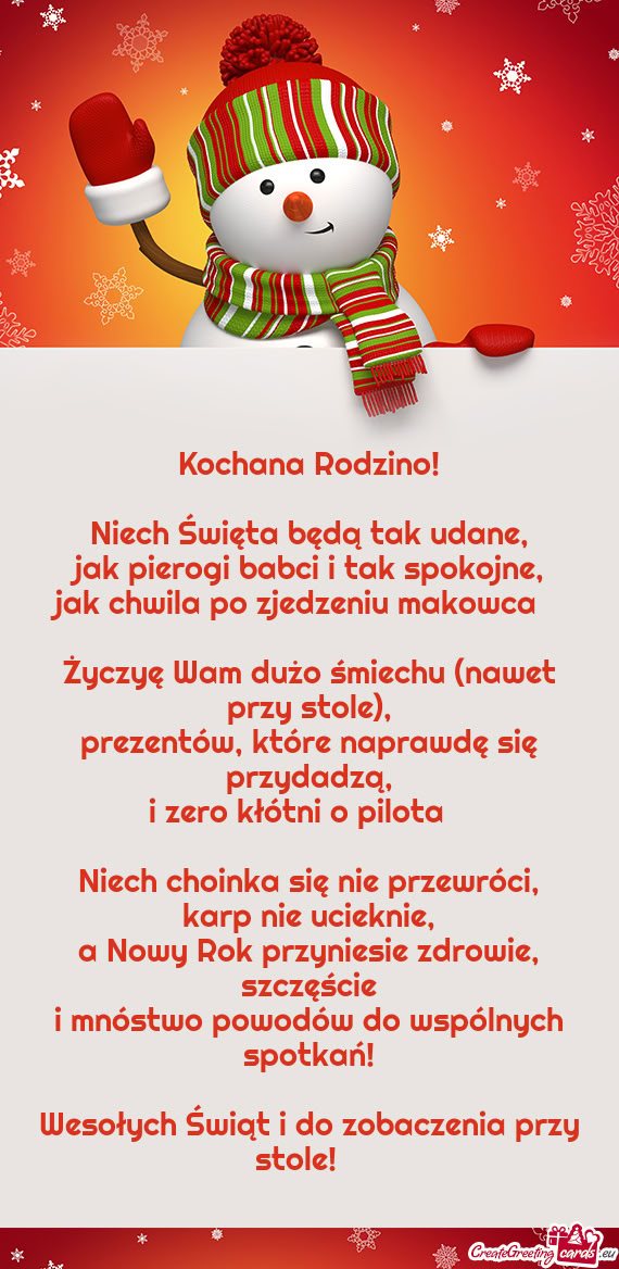 Niech Święta będą tak udane