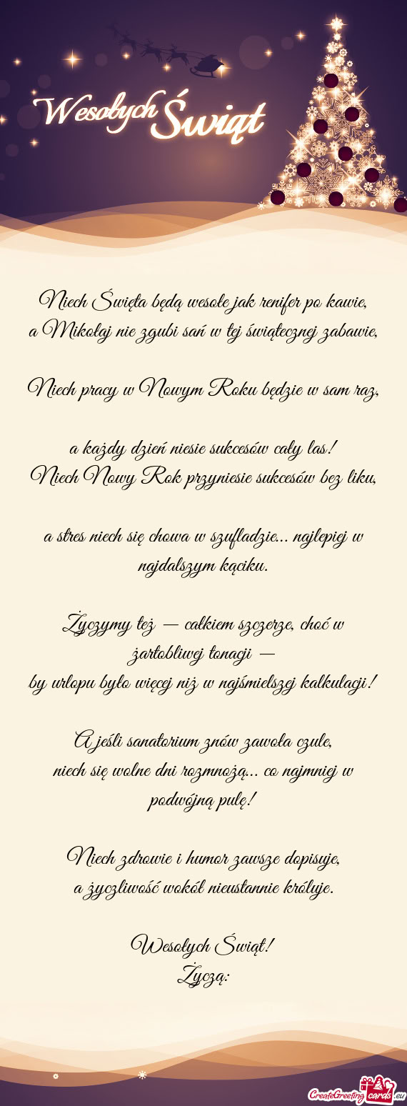 Niech Święta będą wesołe jak renifer po kawie