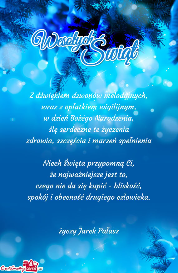 Niech Święta przypomną Ci