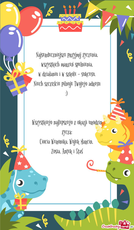 Niech szczęście pilnuje Twojego adresu :)