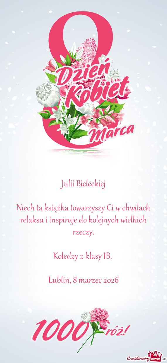 Niech ta książka towarzyszy Ci w chwilach relaksu i inspiruje do kolejnych wielkich rzeczy