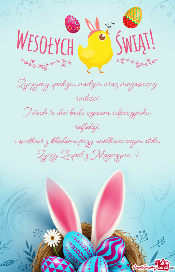 Niech te dni będą czasem odpoczynku