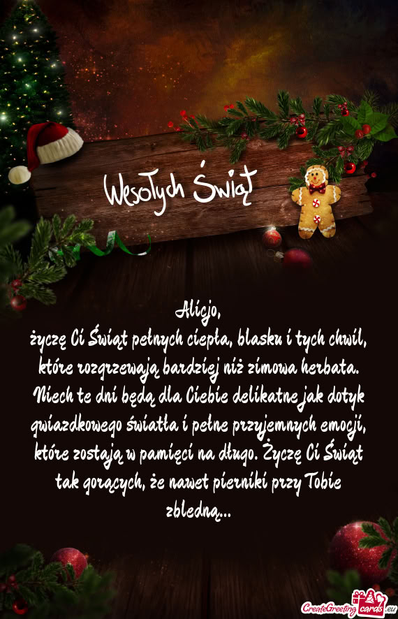 Niech te dni będą dla Ciebie delikatne jak dotyk gwiazdkowego światła i pełne przyjemnych emocj