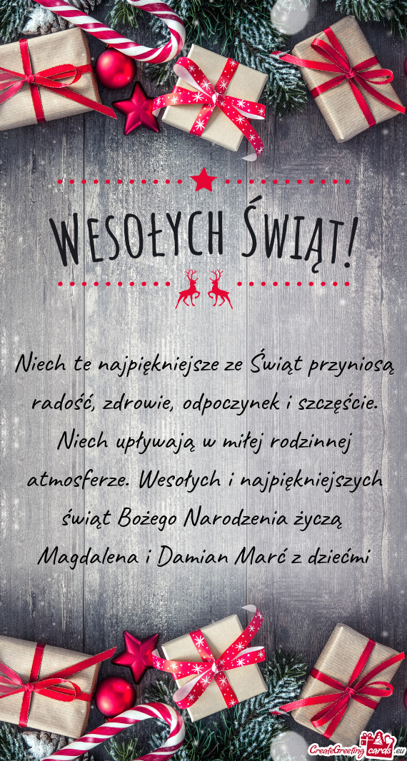 Niech te najpiękniejsze ze Świąt przyniosą radość, zdrowie, odpoczynek i szczęście. Niech up