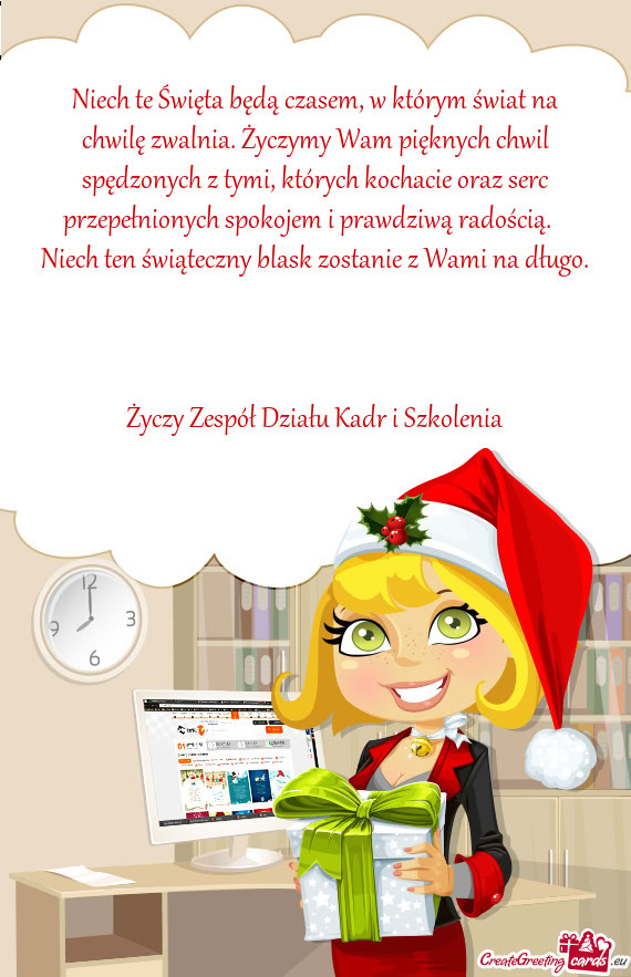 Niech te Święta będą czasem, w którym świat na chwilę zwalnia. Życzymy Wam pięknych chwil s