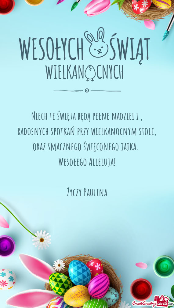 Niech te święta będą pełne nadziei i