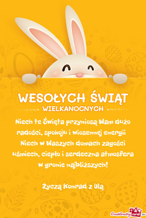 Niech te Święta przyniosą Wam dużo radości, spokoju i wiosennej energii 🌼