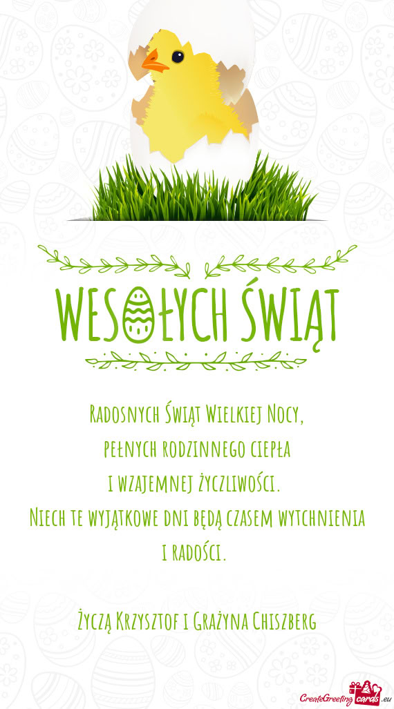 Niech te wyjątkowe dni będą czasem wytchnienia i radości