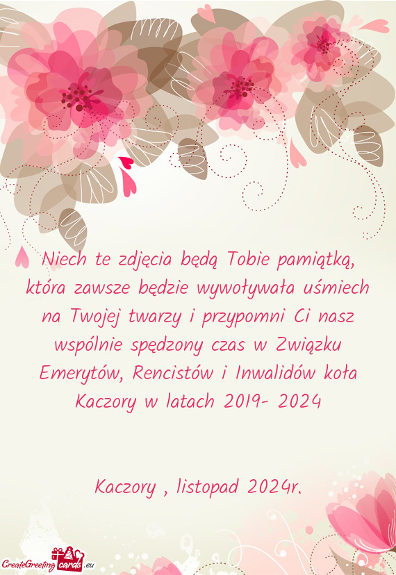 Niech te zdjęcia będą Tobie pamiątką, która zawsze będzie wywoływała uśmiech na Twojej twa