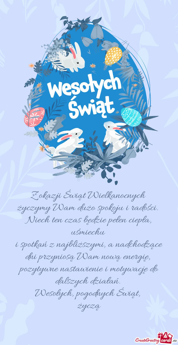 Niech ten czas będzie pełen ciepła, uśmiechu