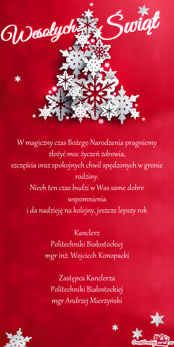 Niech ten czas budzi w Was same dobre wspomnienia