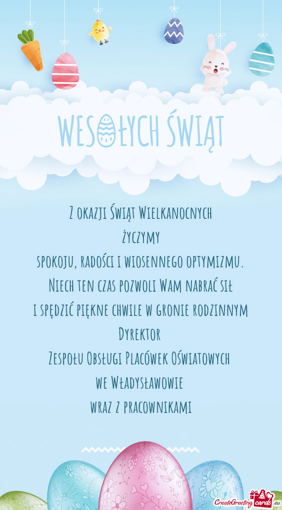 Niech ten czas pozwoli Wam nabrać sił