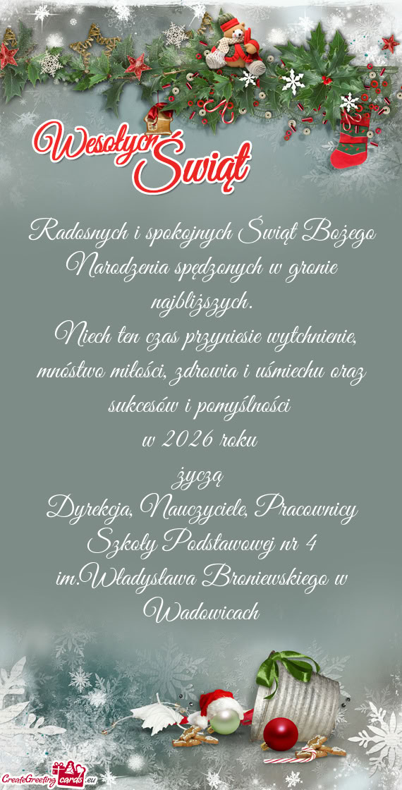 Niech ten czas przyniesie wytchnienie, mnóstwo miłości, zdrowia i uśmiechu oraz sukcesów i pom