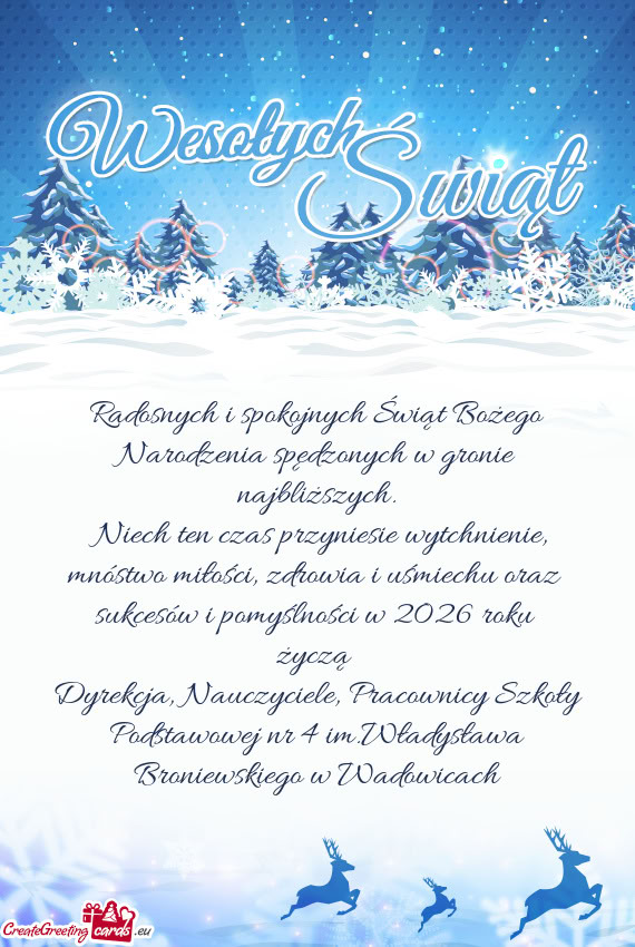 Niech ten czas przyniesie wytchnienie, mnóstwo miłości, zdrowia i uśmiechu oraz