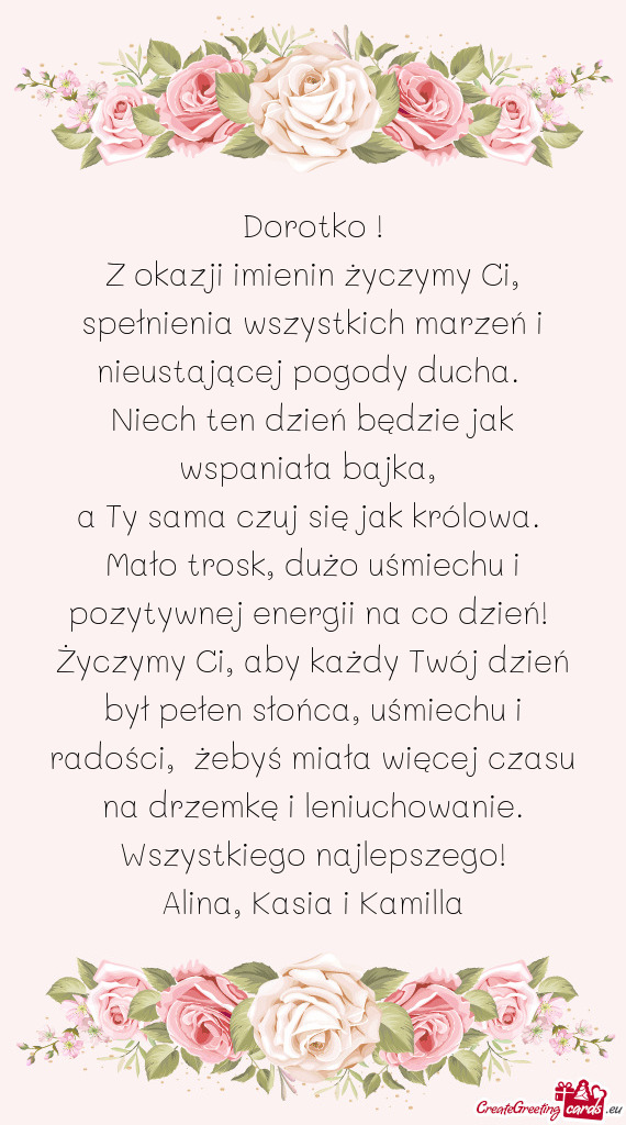Niech ten dzień będzie jak wspaniała bajka