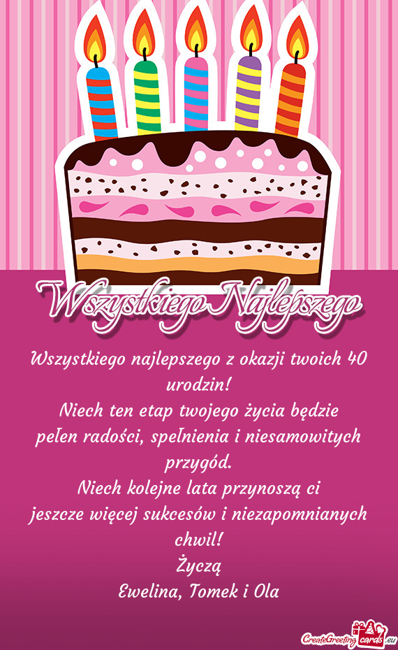 Niech ten etap twojego życia będzie