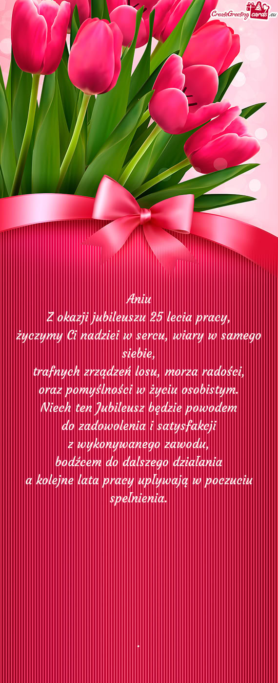 Niech ten Jubileusz będzie powodem